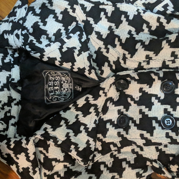 last kiss Jackets & Coats Last Kiss Houndstooth Coat Xl Poshmark